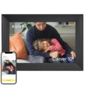 Aura Carver HD WiFi Digital Picture Frame, 10.1”, Add Photos with Aura App, Free Unlimited Storage – Wirecutter’s Pick for Best Digital Photo Frame 2022 – Gravel by AURA