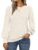 AUTOMET Long Sleeve Shirts Womens Pleated Business Casual Blouses with Smocked Cuffs by AUTOMET