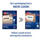 Avery Printable Note Cards with Envelopes, 4.25" x 5.5", Matte White, 60 Blank Note Cards for Inkjet Printers (08315) by Avery