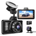 AZDOME M01 Dual Dash Cam Front and Rear with Free 64GB Card, 3″ Screen Dual Dashboard Camera for Car, Built-in ADAS G-Sensor, 24H Parking Mode Car Camera (M01 Pro) by AZDOME