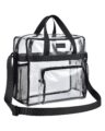Bagenius Clear Bag Stadium Approved, 12x6x12 Clear bag for Stadium Events, Women’s Top-Handle Bags for Concert Festival Work by Bagenius