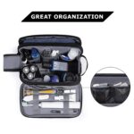 BAGSMART Toiletry Bag for Men, Travel Toiletry Organizer Dopp Kit Water-resistant Shaving Bag for Toiletries Accessories, Door Room Essentials, Black-medium by BAGSMART