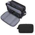 BAGSMART Toiletry Bag for Men, Travel Toiletry Organizer Dopp Kit Water-resistant Shaving Bag for Toiletries Accessories, Door Room Essentials, Black-medium by BAGSMART