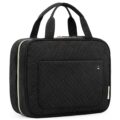 BAGSMART Toiletry Bag Travel Bag with Hanging Hook, Water-resistant Makeup Cosmetic Bag Travel Organizer for Accessories, Shampoo, Full-size Container, Toiletries (Black, Medium) by BAGSMART
