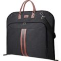 BALEINE Travel Garment Bag, Travel Suit Bag for Men, 42” Waterproof Carry on Garment Bag for Hanging Clothes, Garment Duffel Bag for Travel Business (Black) by BALEINE