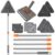 Baseboard Cleaner Tool with Handle, Folding Wall Mop with 83″ Extension Pole, Swivel Wall Cleaner Mop with Squeegee, 8 Reusable Pads for Baseboard, Wall, Ceiling, Window, Floor,… by CALBEAU