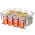 Basicwise Clear Storage Container with Lid For Kitchen Pantry Cabinet & Fridge Storage For Organizing Snacks Produce Supplies Or Essentials Durable Bin For Home Dorm Apartment… by Basicwise