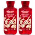 Bath and Body Works Japanese Cherry Blossom Shower Gel Gift Sets For Women 10 Oz 2 Pack (Japanese Cherry Blossom) by Bath & Body Works