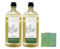 Bath & Body Works Aromatherapy Eucalyptus + Spearmint Stress Relief – 2 pack of Body Wash with a Fresh Forest Bar Soap – Full Size by Bath & Body Works