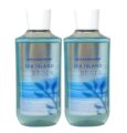 Bath & Body Works Shea + Vitamin E Shower Gel, Set of 2, 10oz Each (Sea Island Shore) by Bath & Body Works