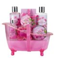 Bath Set Gift Basket for Women bath body Gifts Set perfume gift sets for women Spa gift basket 8pcs Bath Body kit bath products set Include Essential Oil by Haosda