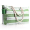 Beach Bag for Women Large Waterproof Pool Bag with Zipper, Sandproof Canvas Travel Tote Bags Gifts for Women by BETAHEAR
