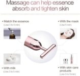 Beauty Bar 24k Golden Pulse Facial Massager, GOODYBUY T-Shape Electric Sign Face Massage Tools for Sensitive Skin Face Pull Tight Firming Lift by Horolas