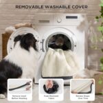 Bedsure Dog Beds Large Sized Dog - Comfy Flat Pet Beds with Removable Washable Cover, Orthopedic Egg Crate Foam Puppy Mat, Suitable for Pet Up to 65 lbs by Bedsure