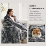 Bedsure GentleSoft Fluffy Fuzzy Faux Fur Throw Blanket for Couch, Soft Sherpa Fleece Cozy Gifts for Women, Christmas Plush Blanket Bed Room Decor for Men, Thick Warm Minky Gifts... by Bedsure