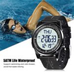 Beeasy Digital Watch Waterproof with Stopwatch Alarm Countdown Dual Time, Ultra-Thin Super Wide-Angle Display Digital Wrist Watches for Men Women by Beeasy