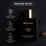 BellaVita Luxury CEO Man Perfume for Men (3.38 fl.oz) | Long-Lasting Men's Perfume with Lemon, Lavender, Tonka Vetiver & Moss Fragrance for Man | CEO Parfum for Men | Vegan &... by Bella Vita Luxury