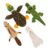 Best Pet Supplies Squeaky Dog Toys with Soft Durable Fabric for Small, Medium and Large Pets Interactive Toy for Indoor Play, Supports Active Biting and Play – 4 Figures, Small by Best Pet Supplies