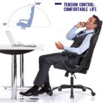 BestOffice High-Back Gaming Chair PC Office Chair Computer Racing Chair PU Desk Task Chair Ergonomic Executive Swivel Rolling Chair with Lumbar Support for Back Pain Women,... by BestOffice