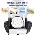 BestOffice High-Back Gaming Chair PC Office Chair Computer Racing Chair PU Desk Task Chair Ergonomic Executive Swivel Rolling Chair with Lumbar Support for Back Pain Women,... by BestOffice