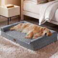 BFPETHOME Dog Beds for Large Dogs, Orthopedic Dog Bed for Medium Large Dogs,Big Waterproof Couch Pet Bed with Removable Washable Cover by BFPETHOME