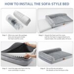 BFPETHOME Orthopedic Dog Bed for Large Dogs-Big Waterproof Sofa Dog Bed with Removable Washable Cover, Washable Pet Bed with Waterproof Lining and Nonskid Bottom,Pet Bed for... by BFPETHOME