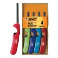 BIC Multi-Purpose Classic Edition Lighters, Great for Candles and Fireplaces, Assorted Colors, 4-Pack (Colors May Vary) by BIC