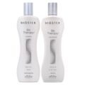 BioSilk Silk Therapy Duo Set Shampoo & Conditioner, Gentle Cleansing Haircare For Amazing Shine, Sulfate, Paraben, & Cruelty-Free, 12 Oz (Pack of 2) by BioSilk