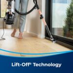 BISSELL SurfaceSense Allergen Lift-Off Pet Upright Vacuum, with Tangle-Free Multi-Surface Brush Roll, LED Headlights, & Lift-Off Technology by Bissell