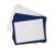 Blank Border Flat Note Cards with Envelopes – 40 Classic Flat Cards with Envelopes – Blank Simple Paneled Non Folding Cards For Business Professional & Formal Events (Blue) by Hill Valley Greetings