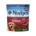Blue Buffalo Nudges Grillers Natural Dog Treats, Made in the USA with Real Steak, 16-oz Bag by Blue Buffalo