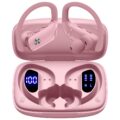 bmani Ear Buds Wireless Earbuds Bluetooth Headphones with 80H Playtime LED Display Case, Over-Ear Hook with Mic, Stereo Sound, Easy Button Controls, Sports Earphones for Running… by bmani