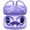 bmani Ear Buds Wireless Earbuds Bluetooth Headphones with 80H Playtime LED Display Case, Over-Ear Hook with Mic, Stereo Sound, Easy Button Controls, Sports Earphones for Running… by bmani
