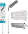 Bona High Performance Dusting System – 1 Extendable Handle, 3 Disposable Dusters, 1 Reusable Duster, & 1 Storage Bag – Extendable Dusting Kit by Bona
