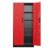 Bonusall 72″ Metal Garage Storage Cabinet, 2 Locking Doors & 4 Adjustable Shelves Tall Storage, Heavy Duty Steel Tool Cabinet for Home, Office, Warehouse, School (Black Red) by Bonusall
