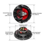 BOSS Audio Systems CH6530 Chaos Series 6.5 Inch Car Door Speakers - 300 Watts (Pair), 3 Way, Full Range, Tweeters, Coaxial, Sold in Pairs by BOSS Audio Systems
