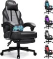 BOSSIN Gaming Chair with Massage, Ergonomic Heavy Duty Design with Footrest and Lumbar Support, Large Size Cushion High Back Office Chair, Big and Tall Gaming Computer Chair for… by BOSSIN