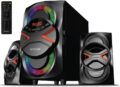 Boytone BT-326F, 2.1 Bluetooth Powerful Home Theater Speaker System, with FM Radio, SD USB Ports, Digital Playback, 40 Watts, Disco Lights, Full Function Remote Control, for… by Boytone