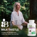 Bronson Milk Thistle Silymarin Marianum & Dandelion Root Liver Health Support, Antioxidant Support, Detox, 120 Capsules by Bronson