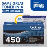 Brother Genuine High Yield Toner Cartridge, TN450, Replacement Black Toner, Page Yield Up To 2,600 Pages by Brother