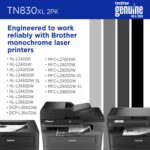 Brother Genuine TN830XL 2PK Black High Yield Printer Toner Cartridge 2-Pack – Print up to 3,000 Pages Each(1) by Brother