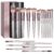 BS-MALL Makeup Brush Set 18 Pcs Premium Synthetic Foundation Powder Concealers Eye shadows Blush Makeup Brushes with black case by BS-MALL