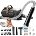 Bunfly Dog Grooming Kit with 13000kpa Strong Grooming & Vacuum Suction 99% Pet Hair,3L Capacity,11 Grooming Tools Dogs Cats and Other Animals,Home and Car Cleaning -Black by Bunfly
