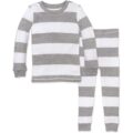 Burt’s Bees Baby Boys’ 2-Piece Long Sleeve Tee and Pants Organic Cotton Pajama Set by Burt’s Bees Baby