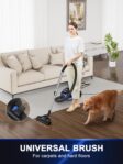Canister Vacuum Cleaner, 32Kpa 1600W Bagless Vacuum Cleaner, Dust Full Indicator, H13 HEPA Filter, 3.7Qt Large Capacity, Lightweight Vac for Hard Floors, Carpet, Pet,... by PKUYIE