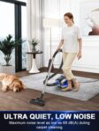 Canister Vacuum Cleaner, 32Kpa 1600W Bagless Vacuum Cleaner, Dust Full Indicator, H13 HEPA Filter, 3.7Qt Large Capacity, Lightweight Vac for Hard Floors, Carpet, Pet,... by PKUYIE