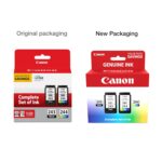 Canon PG-243 / CL-244 Genuine Ink Value Pack (2 Cartridges), Compatible with iP2820, MX492, MG2420/2520/2920/2922/2924/3020/2522/2525, TS3120/302/302a/202/4520/3320 by Canon
