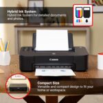 Canon TS202 Inkjet Photo Printer, Black (USB Required, not Included) by Canon