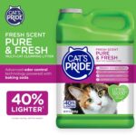 Cat's Pride Premium Lightweight Clumping Litter: Pure & Fresh - Up to 10 Days of Powerful Odor Control - Multi-Cat, Scented, 10 Pounds by Cat's Pride