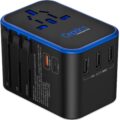 Ceptics Universal Travel Adapter, 35W International Power Adapter with PD & QC 3.0 Dual USB-C, 3 USB Travel Adapter Worldwide, Type I C G A Outlets 110V 220V A/C – EU Euro US UK… by Ceptics
